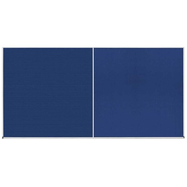 Enclosed Corkboard, 1 Door, 48"x36", 4" Fra, UV3416-SATIN-MEDGRY